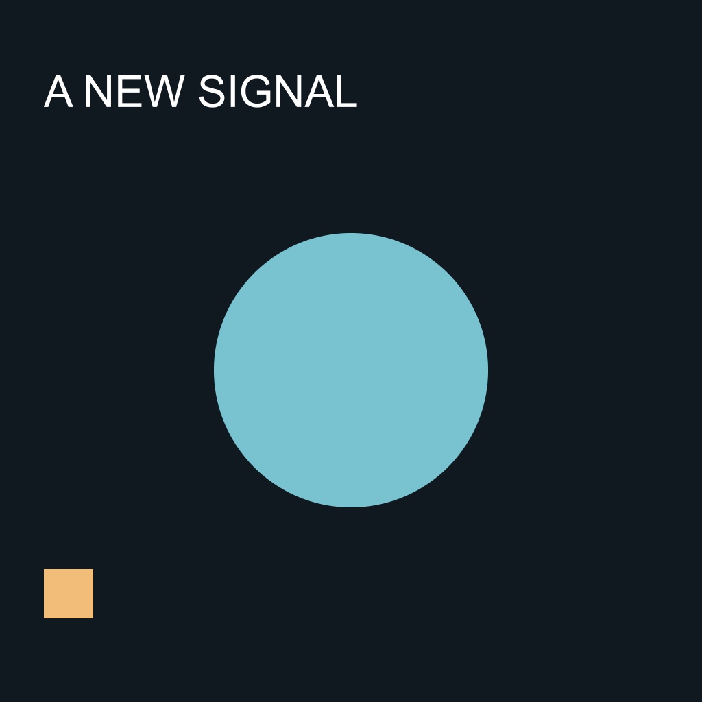 After Effects frame from an animated title: shape and text layers mid-animation